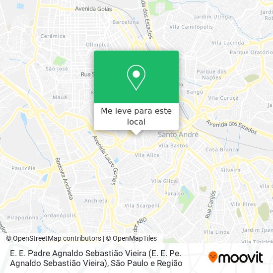 E. E. Padre Agnaldo Sebastião Vieira mapa