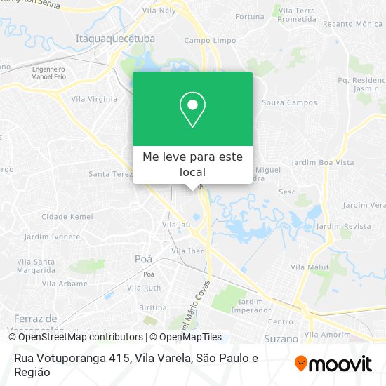 Rua Votuporanga 415, Vila Varela mapa