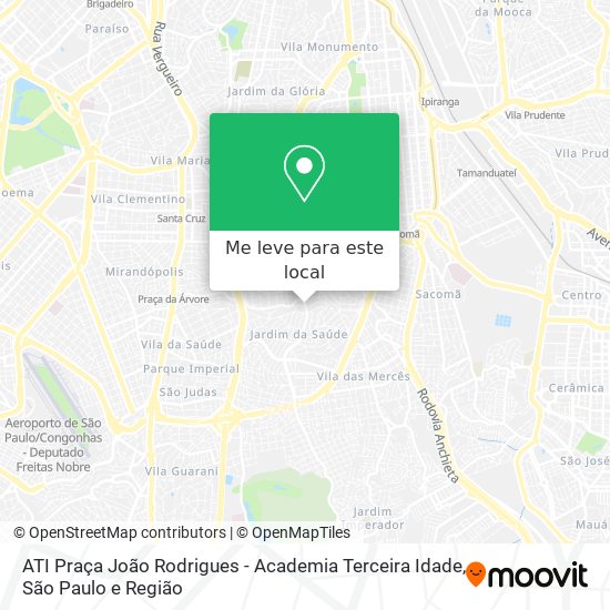 ATI Praça João Rodrigues - Academia Terceira Idade mapa