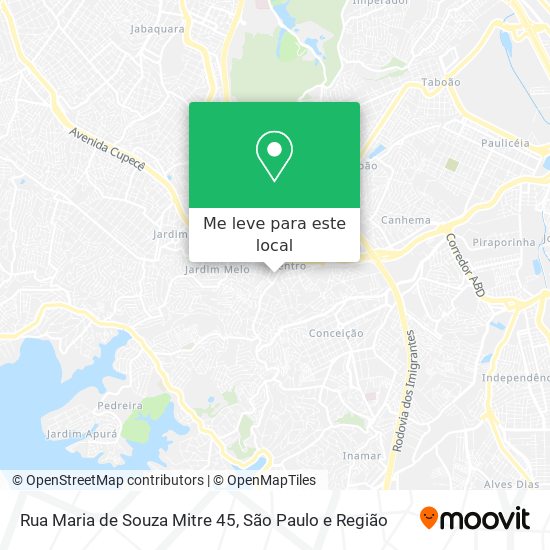 Rua Maria de Souza Mitre 45 mapa