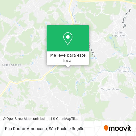 Rua Doutor Americano mapa