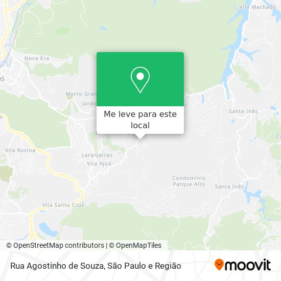 Rua Agostinho de Souza mapa