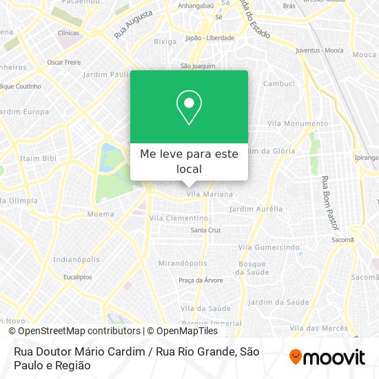 Rua Doutor Mário Cardim / Rua Rio Grande mapa