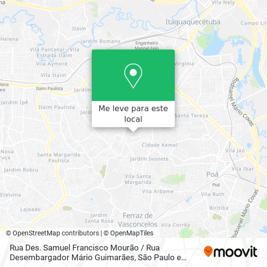 Rua Des. Samuel Francisco Mourão / Rua Desembargador Mário Guimarães mapa