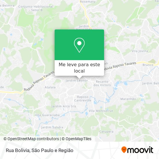 Rua Bolivia mapa