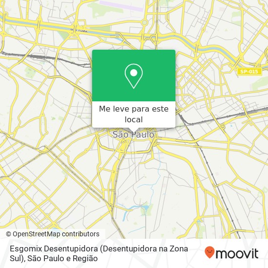 Esgomix Desentupidora (Desentupidora na Zona Sul) mapa