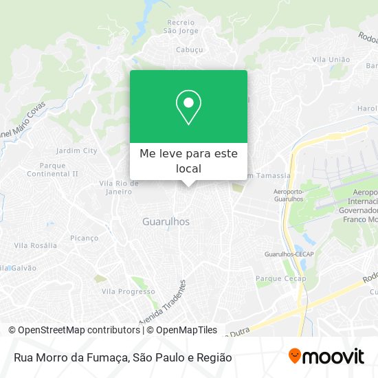 Rua Morro da Fumaça mapa
