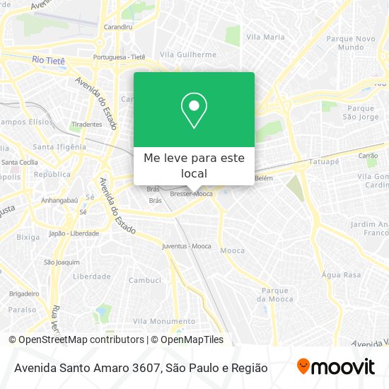 Avenida Santo Amaro 3607 mapa