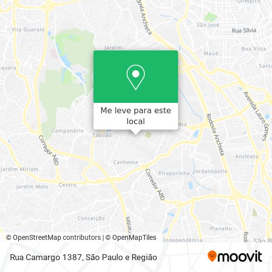 Rua Camargo 1387 mapa