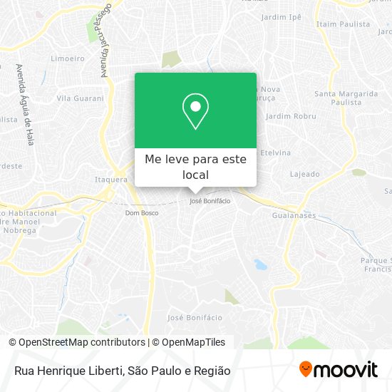 Rua Henrique Liberti mapa