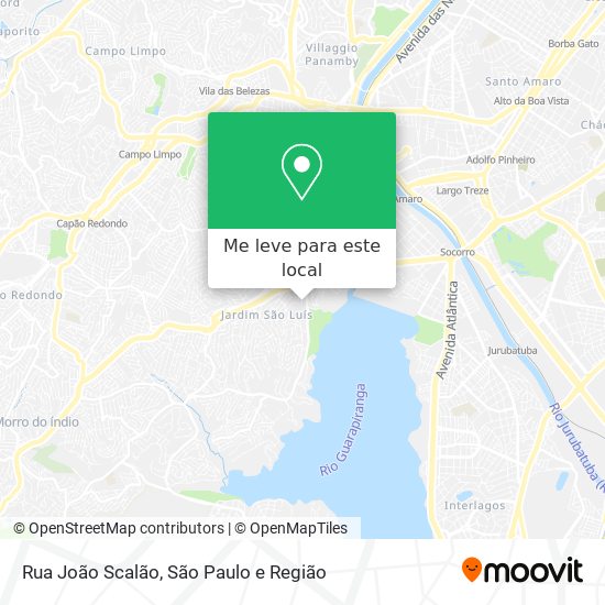 Rua João Scalão mapa