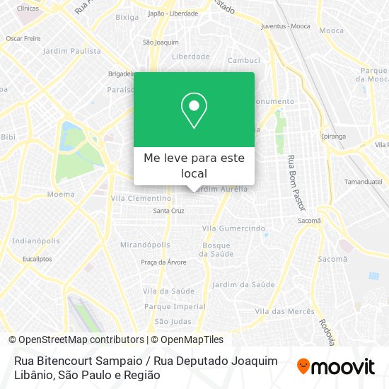 Rua Bitencourt Sampaio / Rua Deputado Joaquim Libânio mapa