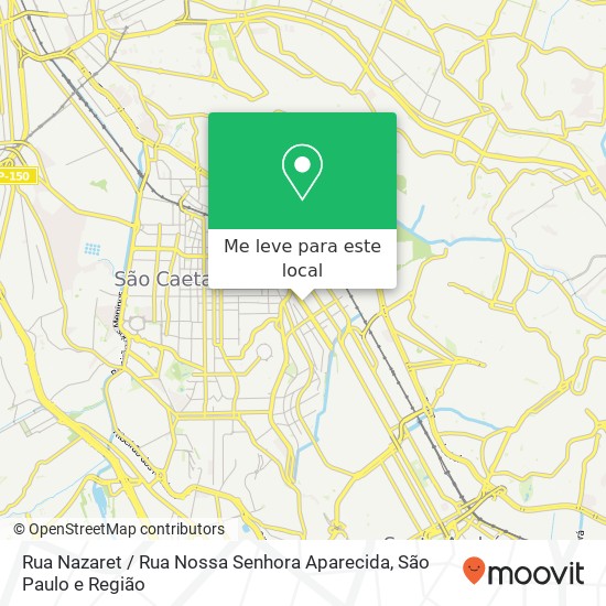 Rua Nazaret / Rua Nossa Senhora Aparecida mapa