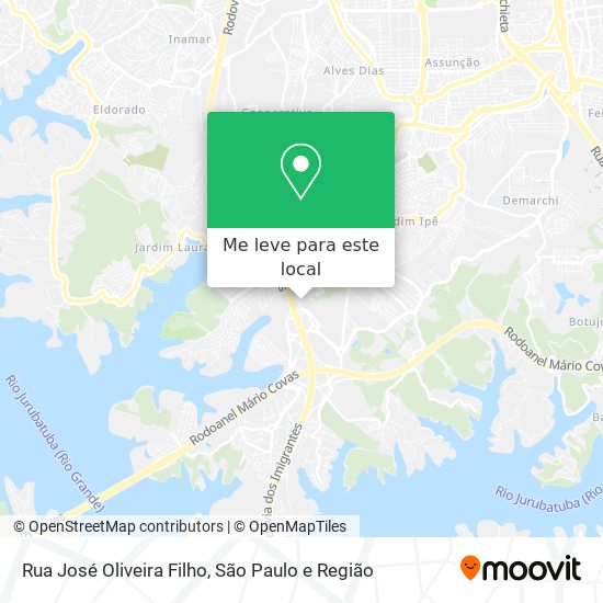 Rua José Oliveira Filho mapa