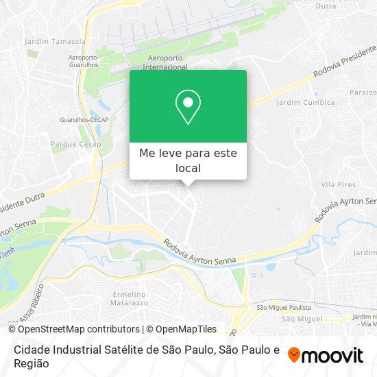 Cidade Industrial Satélite de São Paulo mapa