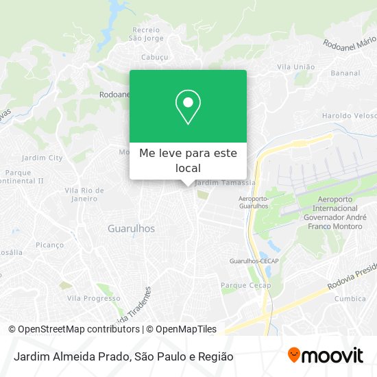 Jardim Almeida Prado mapa