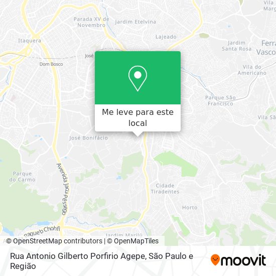 Rua Antonio Gilberto Porfirio Agepe mapa