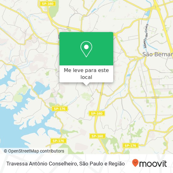 Travessa Antônio Conselheiro mapa