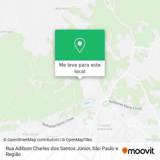 Rua Adílson Charles dos Santos Júnior mapa