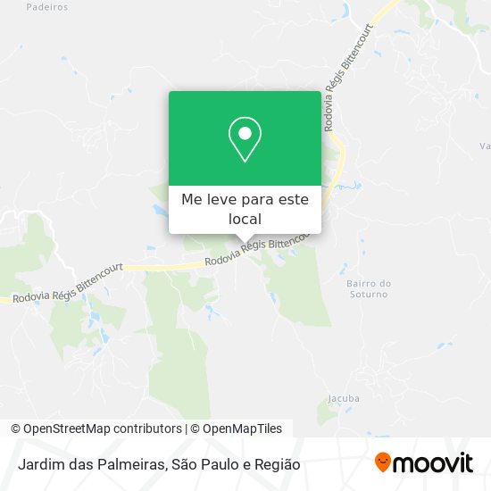 Jardim das Palmeiras mapa