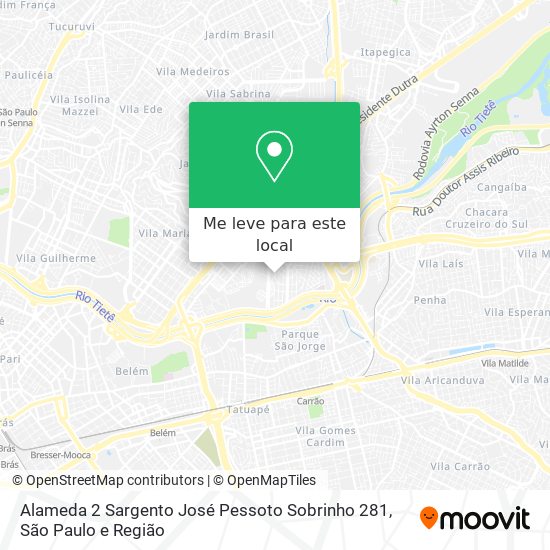 Alameda 2 Sargento José Pessoto Sobrinho 281 mapa