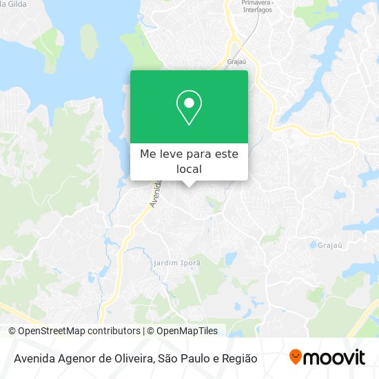 Avenida Agenor de Oliveira mapa