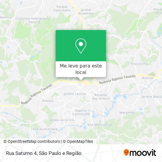 Rua Saturno 4 mapa