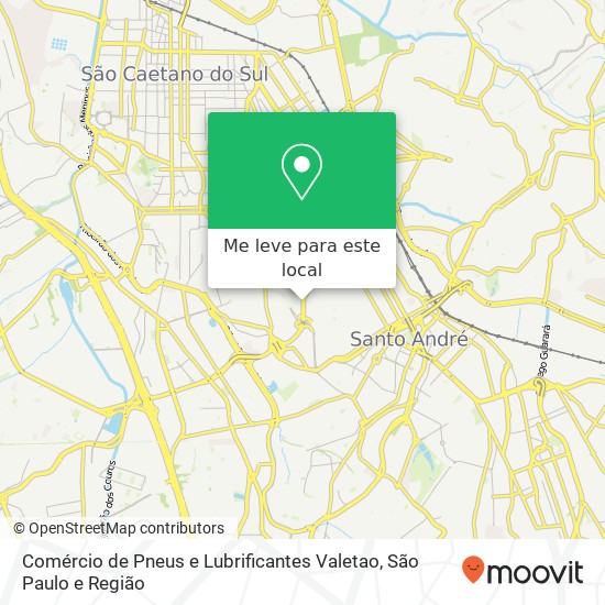 Comércio de Pneus e Lubrificantes Valetao mapa