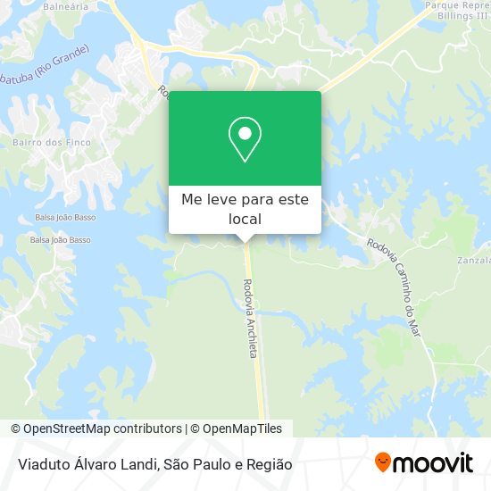 Viaduto Álvaro Landi mapa