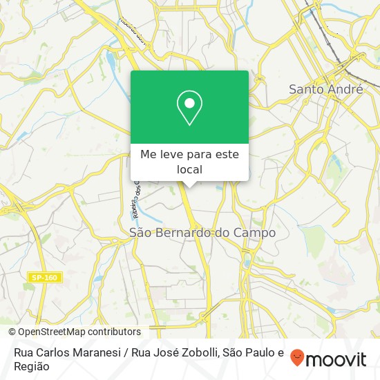 Rua Carlos Maranesi / Rua José Zobolli mapa
