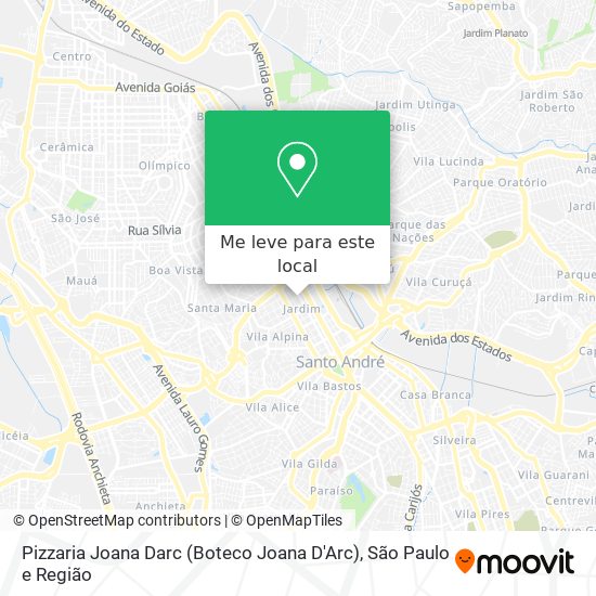 Pizzaria Joana Darc (Boteco Joana D'Arc) mapa