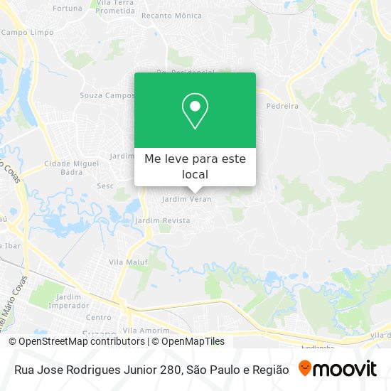 Rua Jose Rodrigues Junior 280 mapa