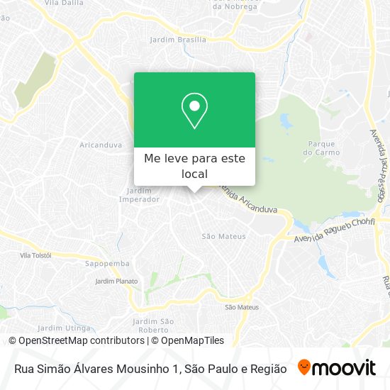 Rua Simão Álvares Mousinho 1 mapa
