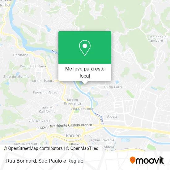 Rua Bonnard mapa
