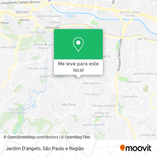 Jardim D'angelo mapa