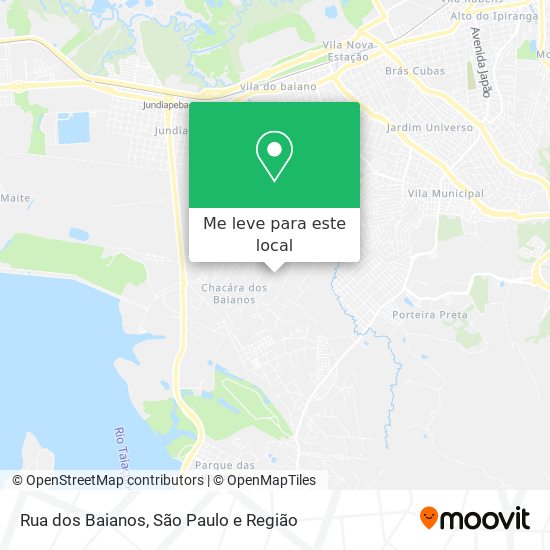 Rua dos Baianos mapa