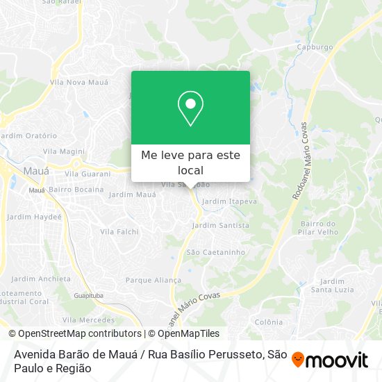 Avenida Barão de Mauá / Rua Basílio Perusseto mapa