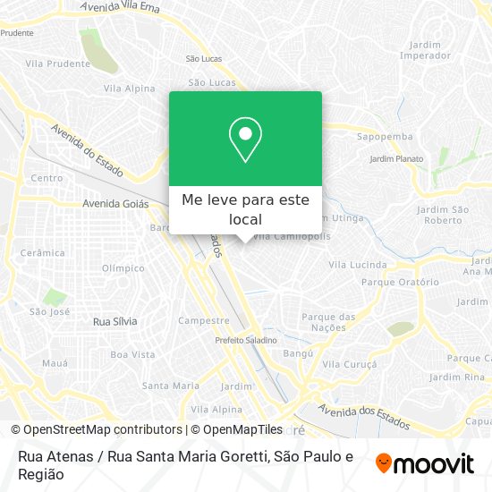 Rua Atenas / Rua Santa Maria Goretti mapa