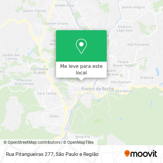 Rua Pitangueiras 277 mapa