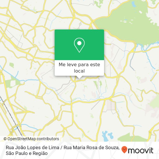 Rua João Lopes de Lima / Rua Maria Rosa de Souza mapa