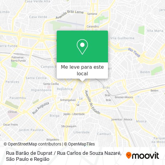 Rua Barão de Duprat / Rua Carlos de Souza Nazaré mapa