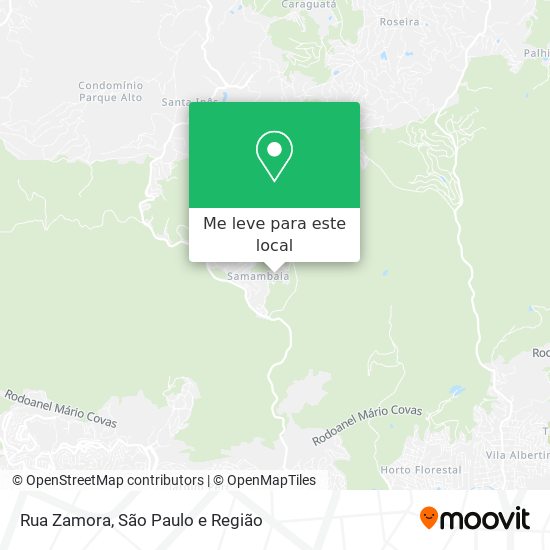 Rua Zamora mapa