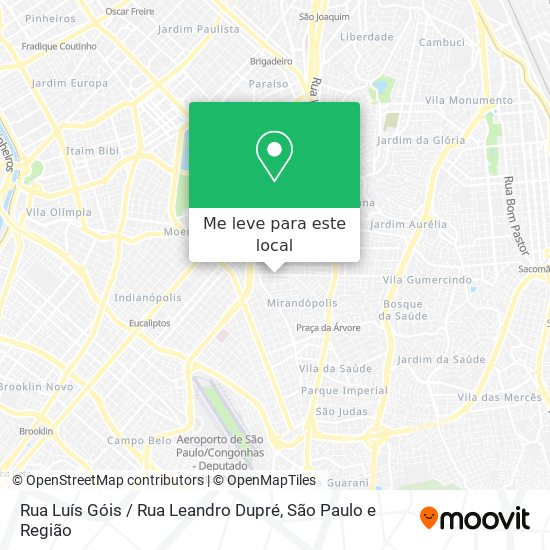 Rua Luís Góis / Rua Leandro Dupré mapa