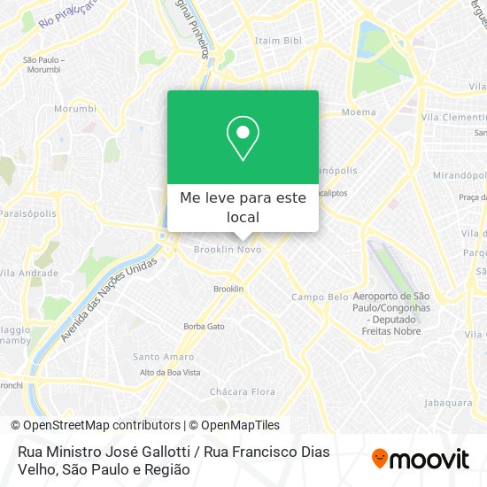 Rua Ministro José Gallotti / Rua Francisco Dias Velho mapa