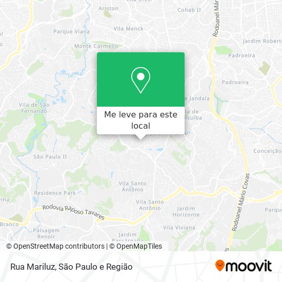 Rua Mariluz mapa