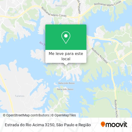 Estrada do Rio Acima 3250 mapa