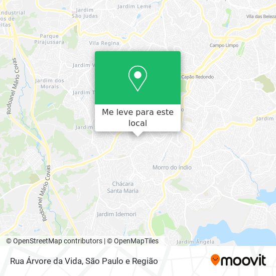 Rua Árvore da Vida mapa