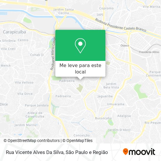Rua Vicente Alves Da Silva mapa