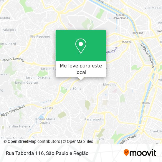 Rua Taborda 116 mapa