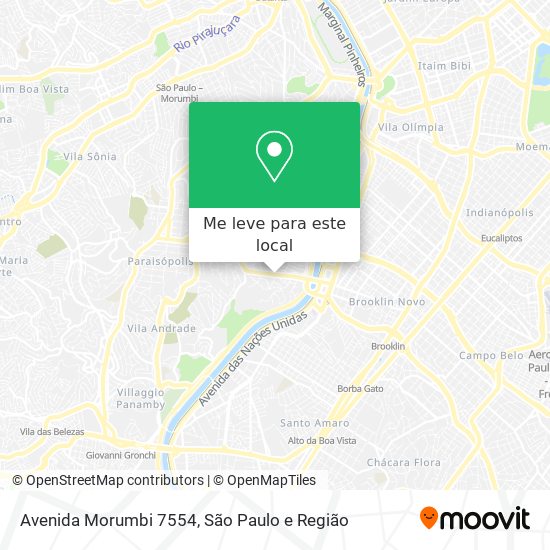 Avenida Morumbi 7554 mapa